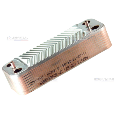 Теплообменник вторичный 190 мм 14 пластин DE DIETRICH ZILMET S62776