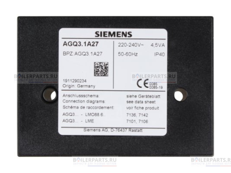 Усилитель сигнала пламени SIEMENS AGQ3.1A27