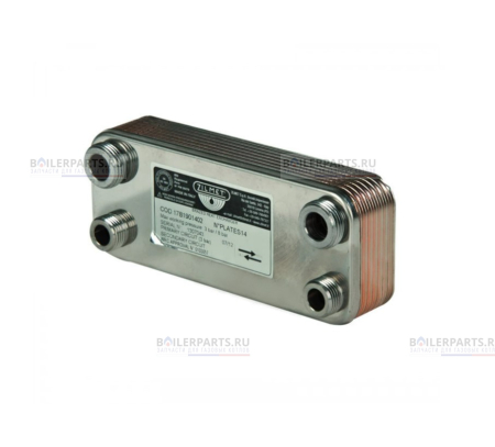 Теплообменник вторичный 190 мм 14 пластин  ITM 17B1901402 [102]