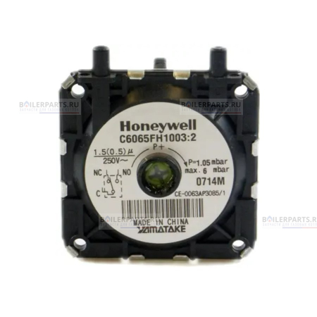 Прессостат (пневмореле) реле давления воздуха HONEYWELL 0.9-6 mBar BAXI C6065FH1705
