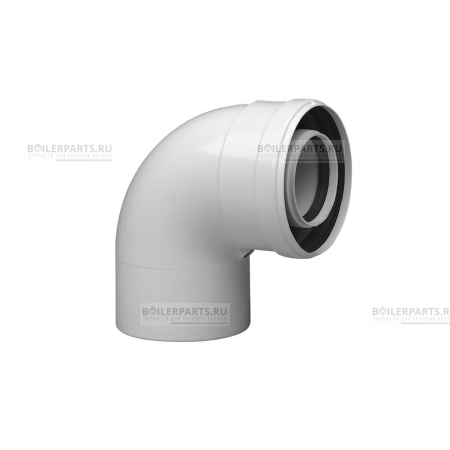 Коаксиальный отвод полипропиленовый 87°, 60/100 мм для конденсационных котлов Baxi 71405971