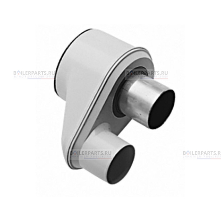 Адаптер для перехода с раздельных труб диам. 80 мм на коаксиальную диам. 125/80 мм 71409381