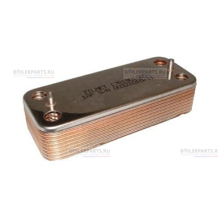 Теплообменник вторичный 190 мм 14 пластин BIASI ZILMET BI1001101