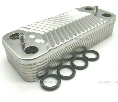 Теплообменник вторичный 190 мм 16 пластин BIASI ZILMET BI1001102