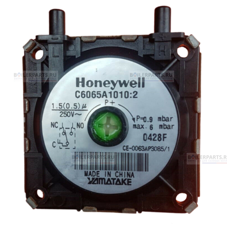 Прессостат (пневмореле) реле давления воздуха HONEYWELL 0.9-6 mBar BAXI C6065A1010