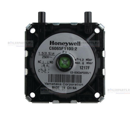 Прессостат (пневмореле) реле давления воздуха HONEYWELL 1.2-6 mBar BAXI, FERROLI C6065F1100
