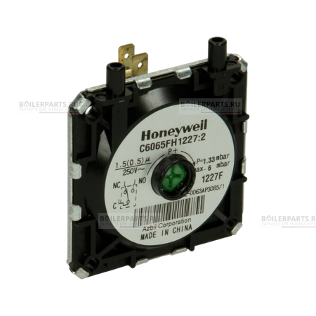 Прессостат (пневмореле) реле давления воздуха HONEYWELL 1.2-6 mBar BAXI, FERROLI, BIASI C6065FH1227 