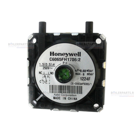 Прессостат (пневмореле) реле давления воздуха HONEYWELL 0.68-6 mBar BAXI, MORA TOP C6065FH1706