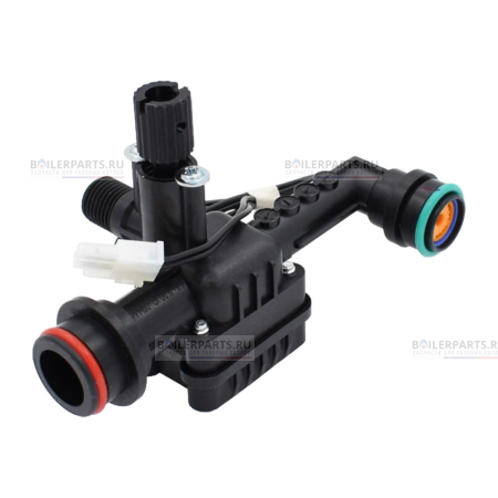 Гидроузел датчика протока ГВС с краном подпитки в сборе NAVIEN 30002725D