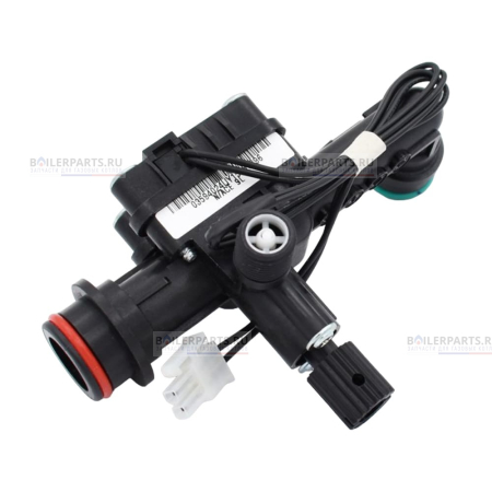 Гидроузел датчика протока ГВС с краном подпитки в сборе NAVIEN 30002725D