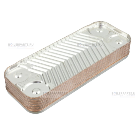 Теплообменник вторичный 190 мм 10 пластин FERROLI ZILMET 39842130