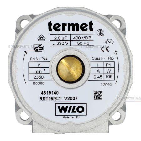 Голова насоса TERMET RST 15/6 WILO 900810100