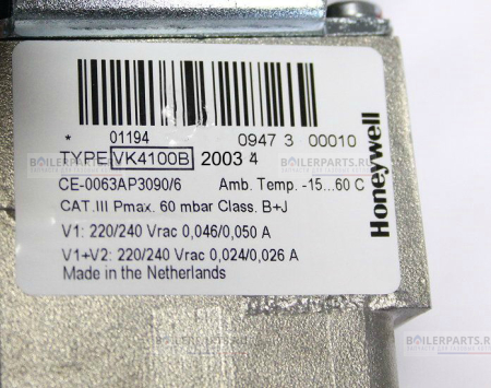 Газовый клапан 36 bar HONEYWELL VK4100B2003