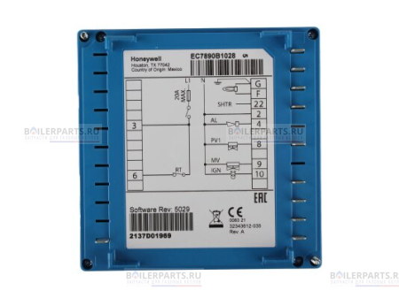 Топочный автомат Honeywell EC7890B1028