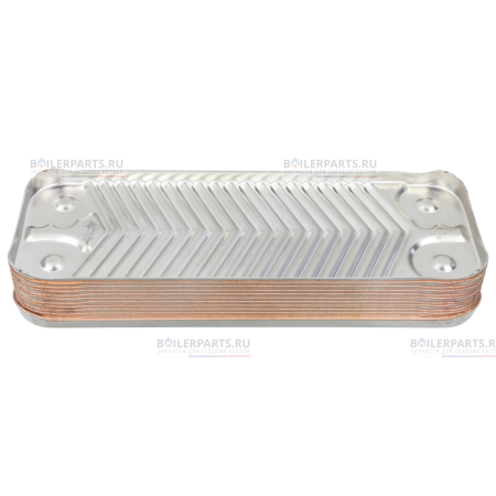 Теплообменник вторичный 207 мм 12 пластин BAXI ZILMET 5686660