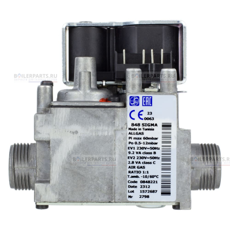 Клапан газовый ARISTON  3/4" 60 bar SIT 60002799