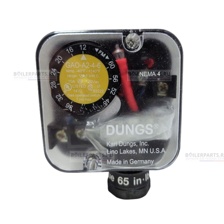 Реле давления газа GAO-A2-4-6 DUNGS 40-200 mBar ELCO 65325803
