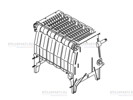 Котловой блок в сборе 7 секций для котлов Bosch/Buderus 67900360 [101]