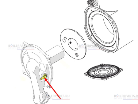 Свеча поджига и контроля пламени с уплотнителем для котлов Fondital 6CANDACR01