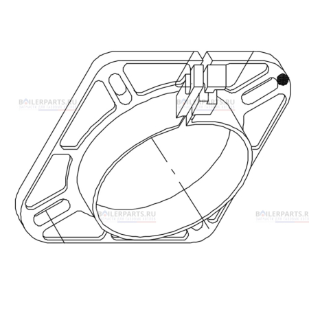 Фланец горелки GZ 1.105 для котлов Buderus 7747209360