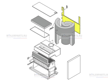 Задний лист для котлов Viessmann 7824369