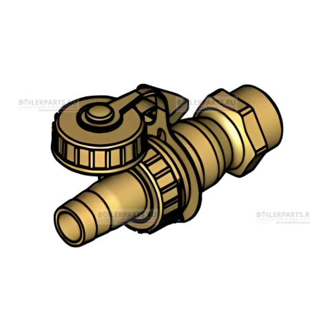 Шаровой кран 1/2&amp;quot; с четырехгранником для котлов Viessmann 7828914