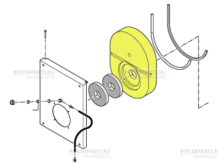 Теплоизоляционный блок для котлов Viessmann 620 кВт 7823547