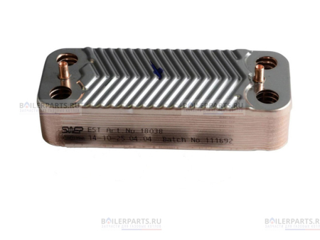 Теплообменник вторичный 190 мм 14 пластин VIESSMANN ZILMET 7856964