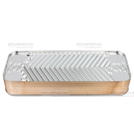 Теплообменник вторичный 207 мм 14 пластин BOSCH ZILMET 87054062870