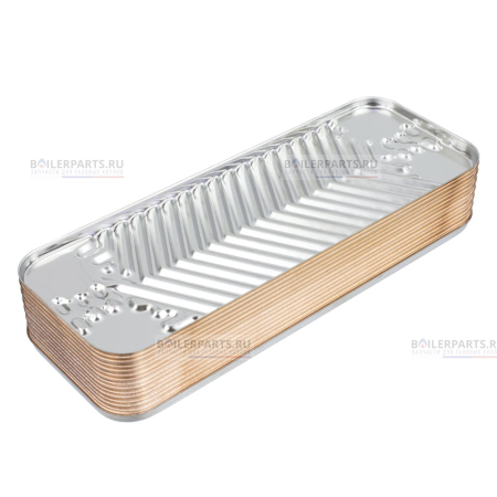 Теплообменник вторичный 207 мм 14 пластин BOSCH ZILMET 87054062870