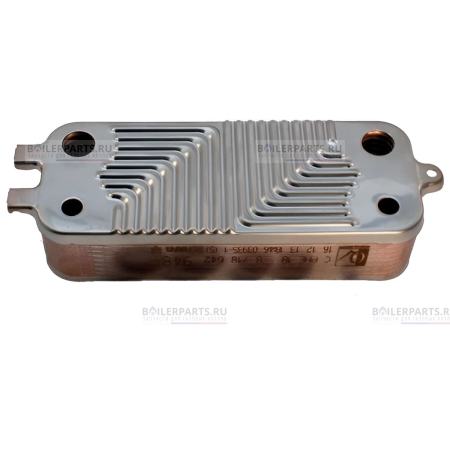 Теплообменник вторичный 190 мм 18 пластин BOSCH ZILMET 87167710390