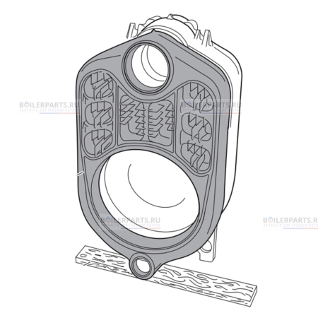 Секция задняя G215 Buderus 87185722200