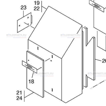 Теплоизоляция 4 секции для котлов Bosch/Buderus G215 8718585131