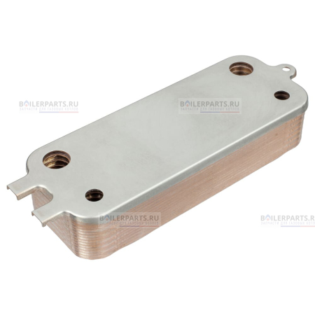 Теплообменник вторичный 190 мм 16 пластин BOSCH ZILMET 87186446250