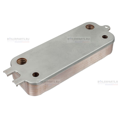 Теплообменник вторичный 190 мм 14 пластин BOSCH ZILMET 87186446231