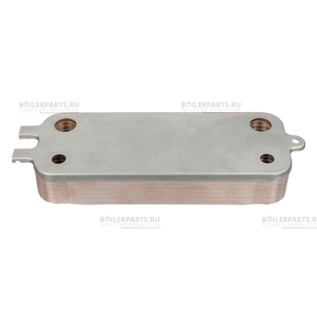 Теплообменник вторичный 190 мм 14 пластин BOSCH ZILMET 87186446231