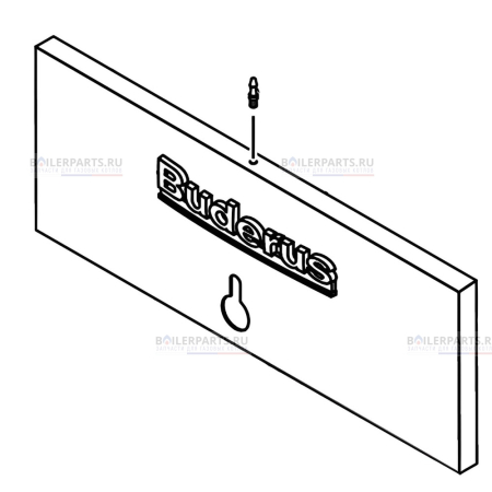 Шильдик &amp;quot;Buderus&amp;quot; для котлов Bosch/Buderus/Junkers 8738105437