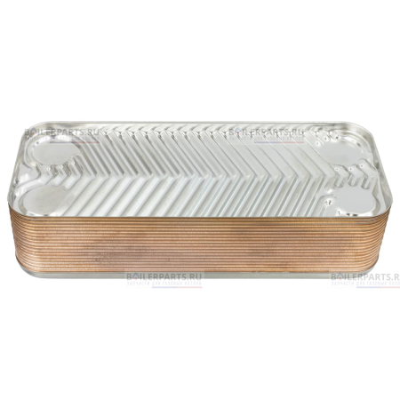 Теплообменник вторичный 190 мм 18 пластин FERROLI ZILMET 902613240