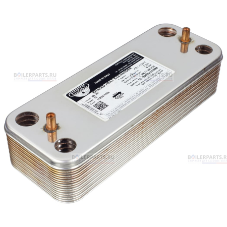 Теплообменник вторичный 207 мм 16 пластин ARISTON ZILMET 998483
