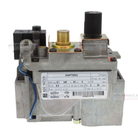 Газовый клапан Rp1/2 ISO 7, M9x1 20 bar SIT 0.820.030