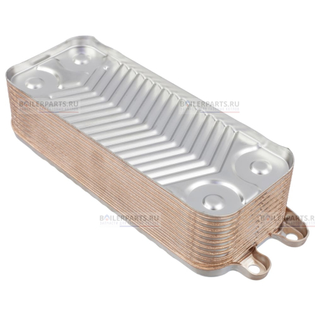 Теплообменник вторичный 190 мм 19 пластин VAILLANT ZILMET 0020038572