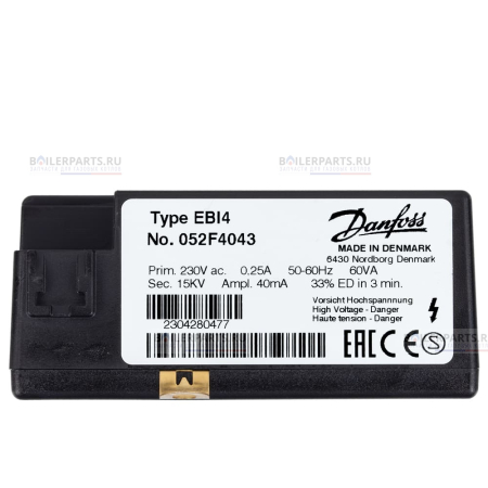 Трансформатор розжига DANFOSS 052F4043