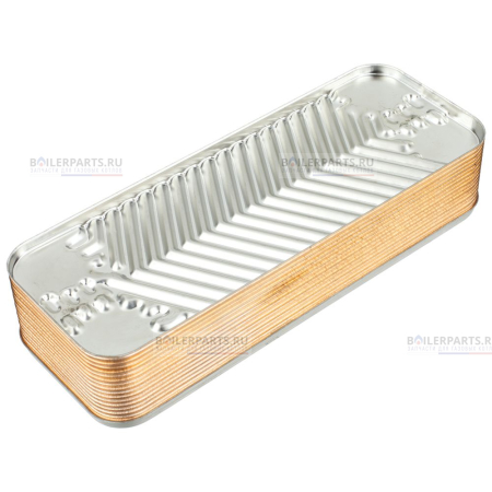Теплообменник вторичный 207 мм 16 пластин SAUNIER DUVAL ZILMET 05733000