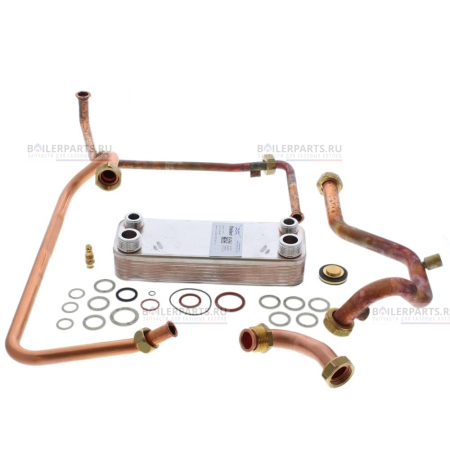 Теплообменник вторичный 207 мм 14 пластин VAILLANT ZILMET 065034