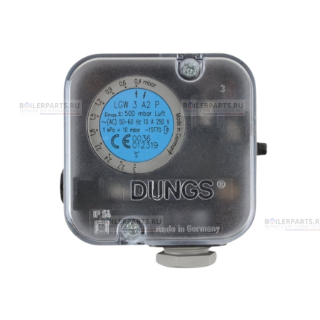 Реле давления воздуха LGW 3 A2P DUNGS 0.4-3 mBar ELCO 13023001