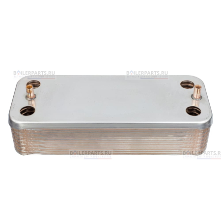 Теплообменник вторичный 190 мм 16 пластин BAXI 17B1901630 ZILMET