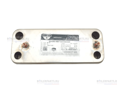 Теплообменник вторичный 207 мм 12 пластин ZILMET 17B2071200