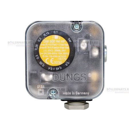 Реле давления газа GW 500 A4 HP G3 DUNGS 100-500 mBar 254285