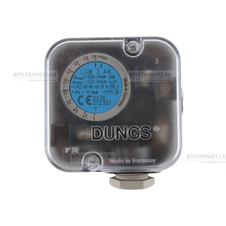 Реле давления воздуха LGW 3 A4 G3 DUNGS 0.4-3 mBar 272351