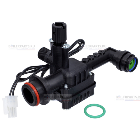 Гидроузел датчика протока ГВС с краном подпитки в сборе NAVIEN 30002726D